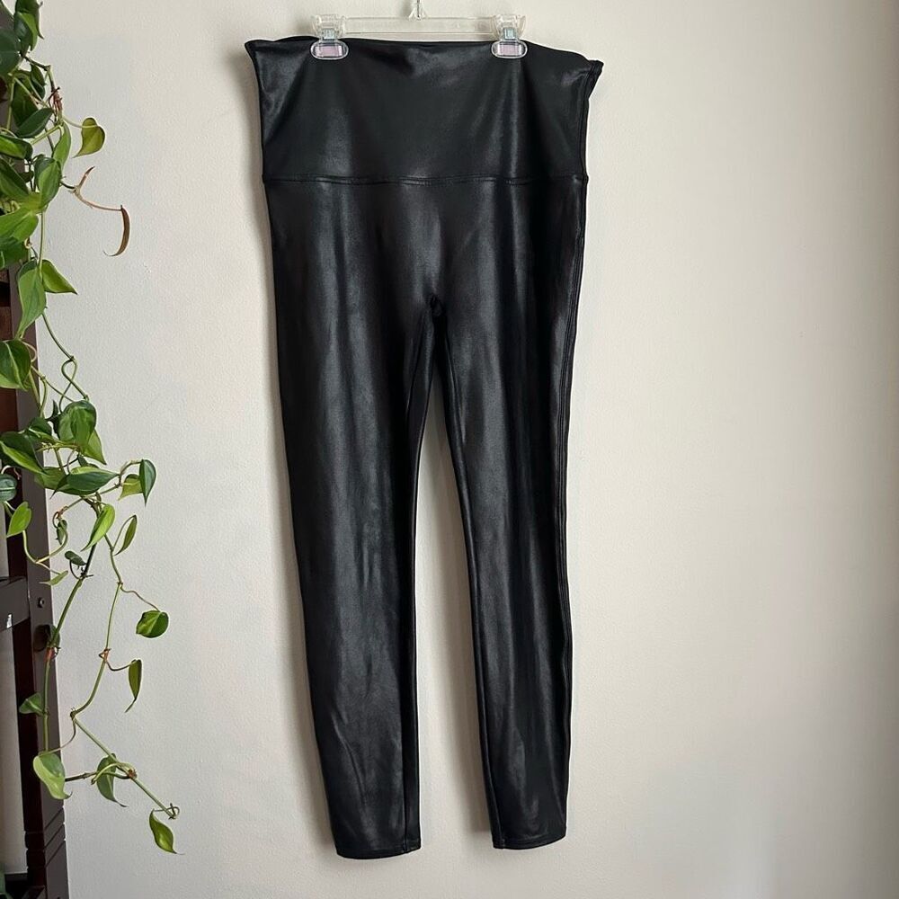 Spanx Faux Leather Leggings Black size 2X‎